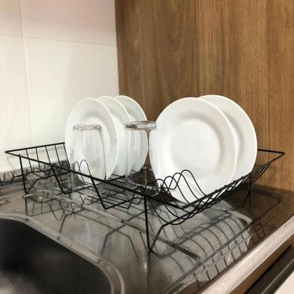 Imagem de Escorredor De Pratos Compacto Ideal Para Pias Pequenas