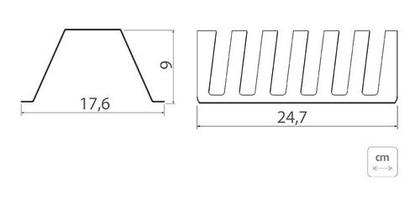 Imagem de Escorredor De Pratos Tramontina Inox Scotch Brite 24x17 Cm