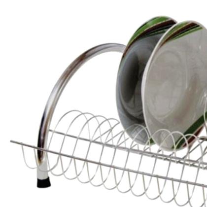 Imagem de Escorredor de Pratos Tubular Meia Lua 15 Pratos e 6 Copos