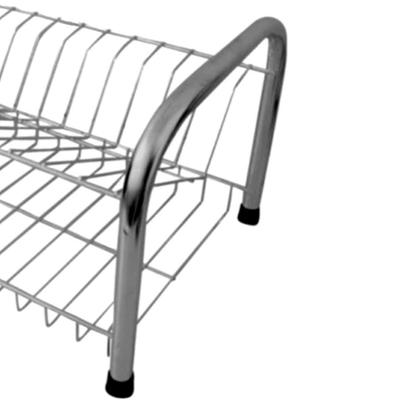 Imagem de Escorredor de Pratos Tubular Meia Lua 15 Pratos e 6 Copos