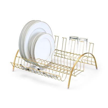 Imagem de Escorredor Fantastik Dourado Com Porta Talheres E Copos 3230 - Arthi