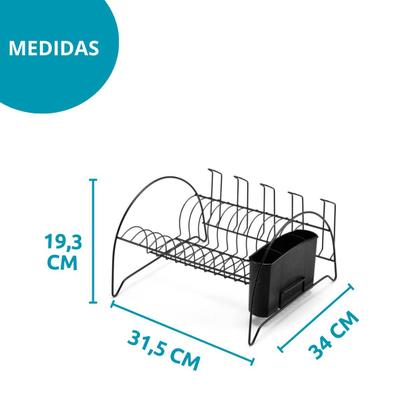 Imagem de Escorredor Louças Porta Copos Talheres e Pratos Pia Cozinha Arthi