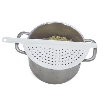 Imagem de Escorredor Meia Lua Para Panelas Até 24 Cm Multiuso Branco