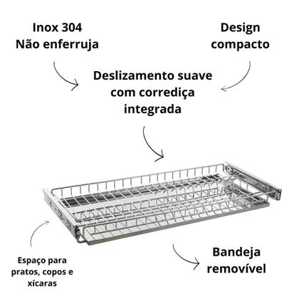 Imagem de Escorredor Slim Deslizante 570mm Inox 7094 GTB