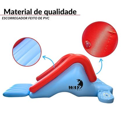 Imagem de Escorregador Inflável 252 Cm Tobogã Piscina Parque Divertido