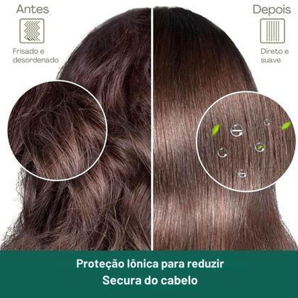 Imagem de Escova Alisadora 3 em 1 Cabelo Ondulado Rápida Barata