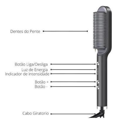 Imagem de Escova Alisadora 3 em 1 S.Comb hair 45w -