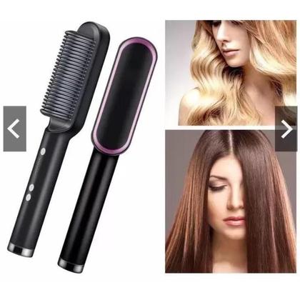 Imagem de Escova Alisadora 5 Em 1 Temperatura Ajustável Bivolt - Plus
