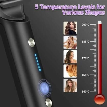 Imagem de Escova alisadora com controle de temperatura que não danifica o cabelo