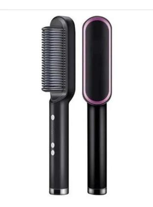 Imagem de Escova Alisadora De Cabelo Pente Elétrico Portátil Cerâmico
