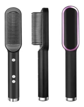 Imagem de Escova Alisadora De Cabelo Pente Elétrico Portátil Cerâmico