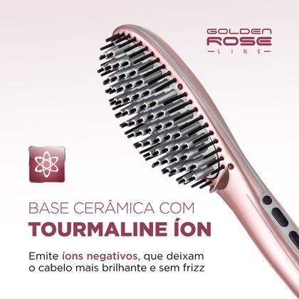 Imagem de Escova Alisadora Mondial Golden Rose EA-02