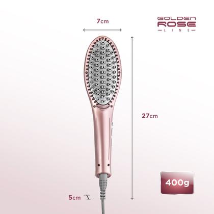 Imagem de Escova Alisadora Mondial Golden Rose EA-02