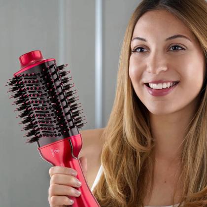 Imagem de Escova Alisadora Philco Pec13 4 Em 1 Bivolt 1300w Modeladora Cor Vermelho