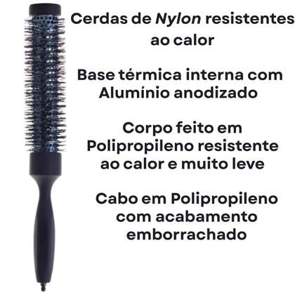 Imagem de Escova Cabelo Vazada Alongada Modelagem Térmica Profissional Mofashi tamanho 25