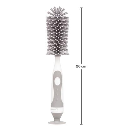 Imagem de Escova Cinza Para Mamadeira E Bico Em Silicone 16276 - Buba
