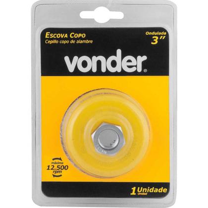 Imagem de Escova Copo de Aço Carbono Ondulada M14 3'' 6325033140 Vonder