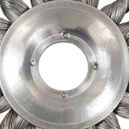 Imagem de Escova de Aço Carbono Circular Torcida 6 POL 150 MM Rosca M14 MTX