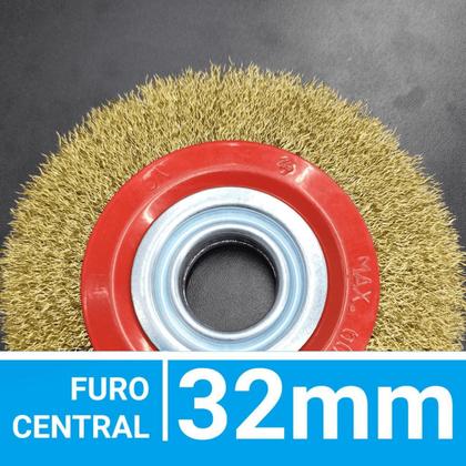 Imagem de Escova de Aço Circular 6 Polegadas Para Esmeril de Aço Carbono Ondulada