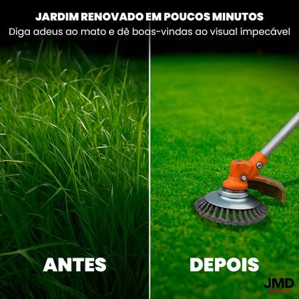 Imagem de Escova De Aço Circular Para Roçadeira Universal 6" ou 8" Polegadas