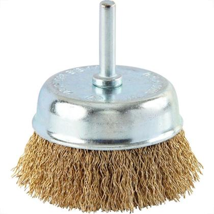 Imagem de Escova De Aco Copo Brasfort Aco Latonado Haste 75Mm - 7256
