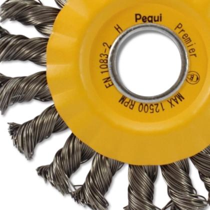 Imagem de Escova de Aço Temperado Circular Trançado 115x13mm