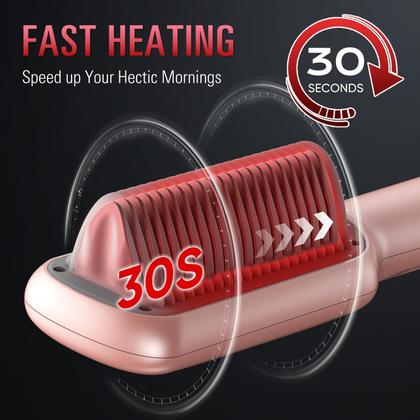 Imagem de Escova de alisamento de cabelo SDLOGAL 5 Temps Fast Heating Rose Gold