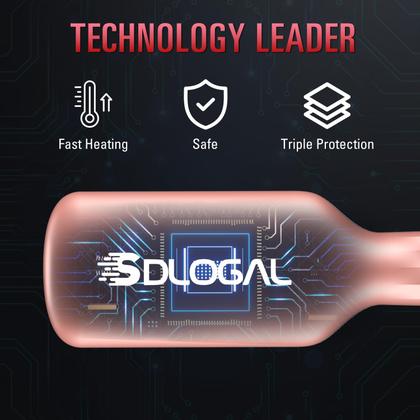 Imagem de Escova de alisamento de cabelo SDLOGAL 5 Temps Fast Heating Rose Gold