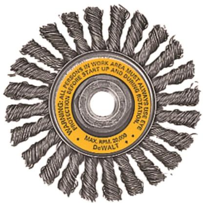 Imagem de Escova de Arame DEWALT 4 Polegadas com Arbor de Carboneto