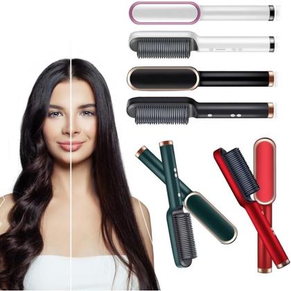 Imagem de Escova de Cabelo 3 em 1 Cabelo Cacheado Profissional Seca e Modela