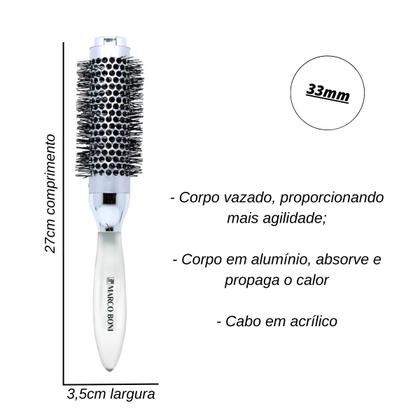 Imagem de Escova De Cabelo Diamond Em Alumínio 33mm Marco Boni