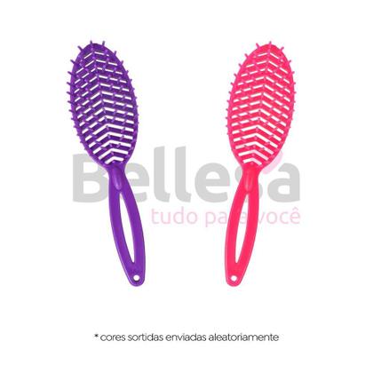 Imagem de Escova de Cabelo Flex Oval Bellesa Cores Sortidas