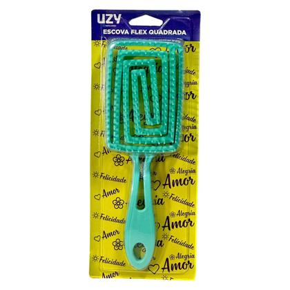 Imagem de Escova De Cabelo Flex Quadrada Desembaraçante Várias Cores