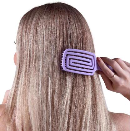 Imagem de Escova De Cabelo Flexível Inca Anti-Frizz Mega Hair Profissional Rose Dompel