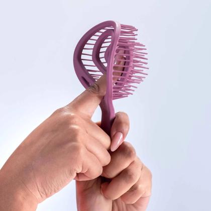 Imagem de Escova De Cabelo Flexível Pirulito Com Cheirinho Abacaxi Profissional Dompel