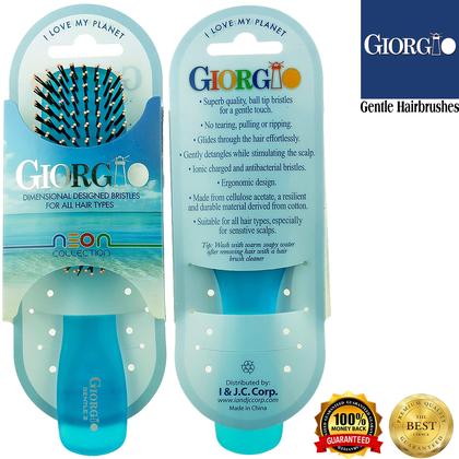 Imagem de Escova de cabelo Giorgio GION2B Neon Blue 16 cm Gentle Touch