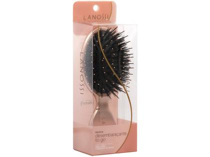 Imagem de Escova de Cabelo Mini Rose GOLD Lanossi LS0021