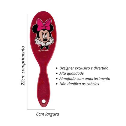 Imagem de Escova De Cabelo Oval Coleção Disney Minnie Marco Boni