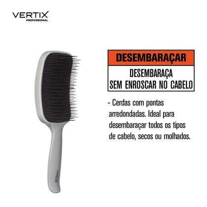 Imagem de Escova de Cabelo Profissional Desembaraçar Sem Puxar Vertix