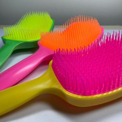 Imagem de Escova de Cabelo Raquete Desembaraçadora Flex Hair não Danifica Fios