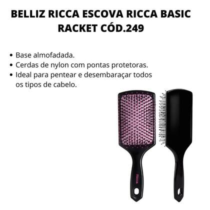 Imagem de Escova De Cabelo Ricca Basic Racket - 249