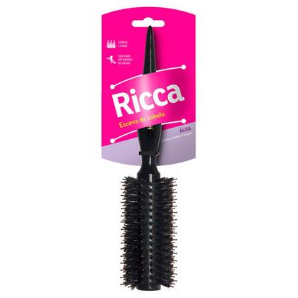 Imagem de Escova de Cabelo Ricca Madeira Black Porcupine