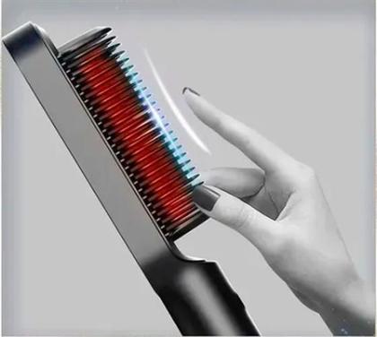 Imagem de Escova De Cabelo Seca E Alisa: 3 Em 1 Bivolt - Cabelos Lisos