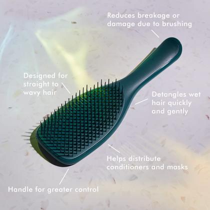 Imagem de Escova de cabelo Tangle Teezer The Wet Detangler Green Jungle