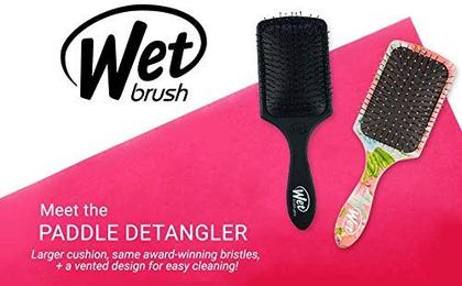 Imagem de Escova de cabelo Wet Brush Paddle Detangler Aqua para mulheres e homens