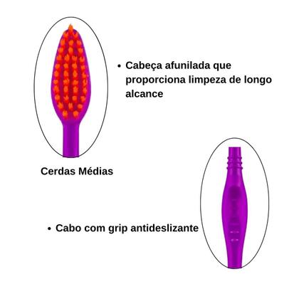 Imagem de Escova De Dente Cerdas Macias Cabo Antideslizante Marco Boni