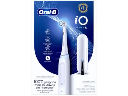 Imagem de Escova de Dente Elétrica Oral-B iO4, 1 Cabo + 2 Refis + Carregador + Estojo