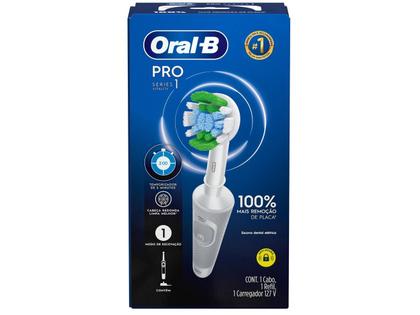 Imagem de Escova de Dente Elétrica Oral-B PRO Series 1 Branca Recarregável