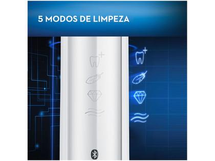 Imagem de Escova de Dente Elétrica Recarregável Oral-B Genius 8000 com Estojo de Viagem com Refil