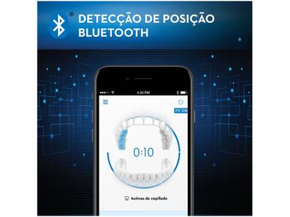 Imagem de Escova de Dente Elétrica Recarregável Oral-B Genius 8000 com Estojo de Viagem com Refil